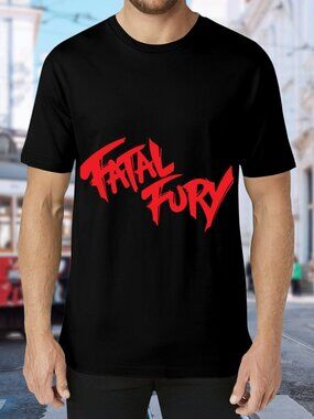 Fatal Fury Black Tee with Red Logo